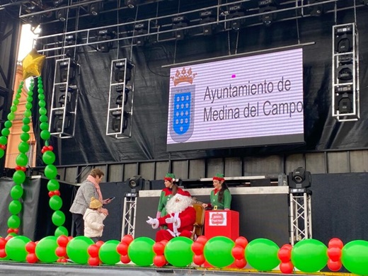 Papá Noel llega a Medina del Campo // La Voz